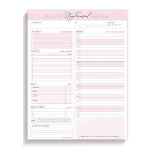 Daily Planner Notepad To Do List Schedule Focused Lists Pad (Rose Pink)